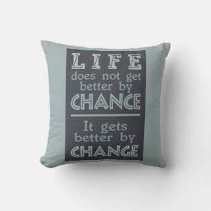 LIFE CHANGE oreiller de jeton personnalisé