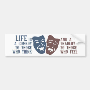 LIFE-citaat bumpersticker