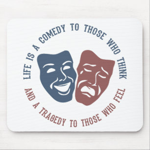 LIFE-citaat mousepad Muismat