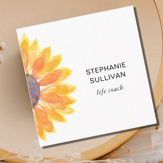 Life Coach Botanisch Vierkante Visitekaartje