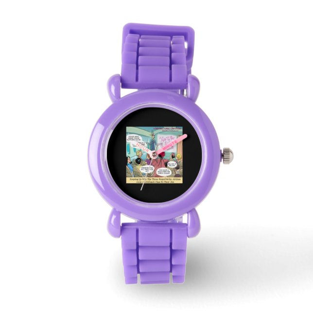 Life Coach Class Airlines Funny Womens Horloge (Voorkant)