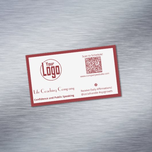 Life Coach Company Logo Magnet Carte de visite (In Situ)