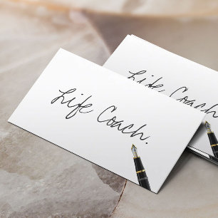Life Coach Free Handwrite-script Visitekaartje