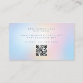 Life Coach Licht Zachte Gradient QR Code Visitekaartje (Achterkant)