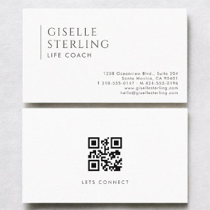 Life Coach Modern Professionele QR Code Visitekaartje