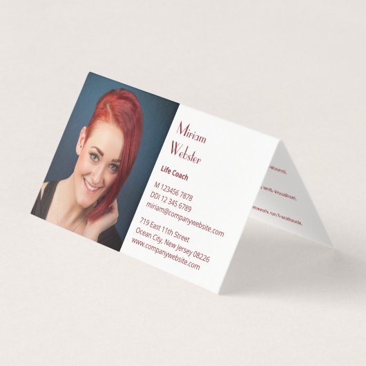 Life Coach Professional Networking Kaart (Voorkant)