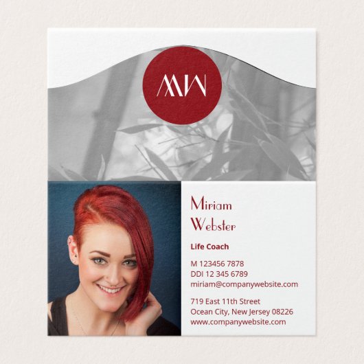 Life Coach Professional Networking Kaart (Buitenkant ongevouwen)