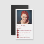 Life Coach Professional Networking Kaart Magnet (Voorkant / Achterkant)