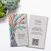 Life Coach QR Code Tree of Life Visitekaartje