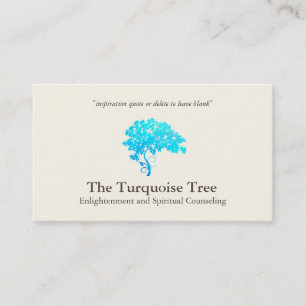 Life Coach Spiritueel Counselor Turquoise Tree 2 Visitekaartje
