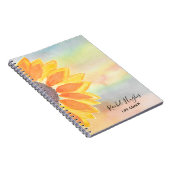 Life Coach Sunflower Carnet coloré (Côté Droit)