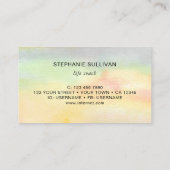 Life Coach Waterverf Visitekaartje (Achterkant)