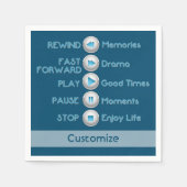 Life Control Buttonnen Napkins Servet (Voorkant)