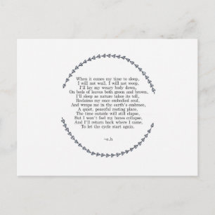 Life Cycle Postcard Briefkaart