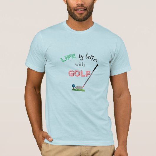 LIFE est mieux avec GOLF, T-shirt Cool GOLF (Devant)