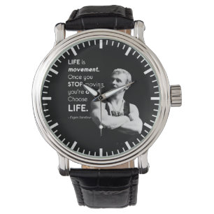 Life - Eugen Sandow Bodybuilding Motivatie Horloge