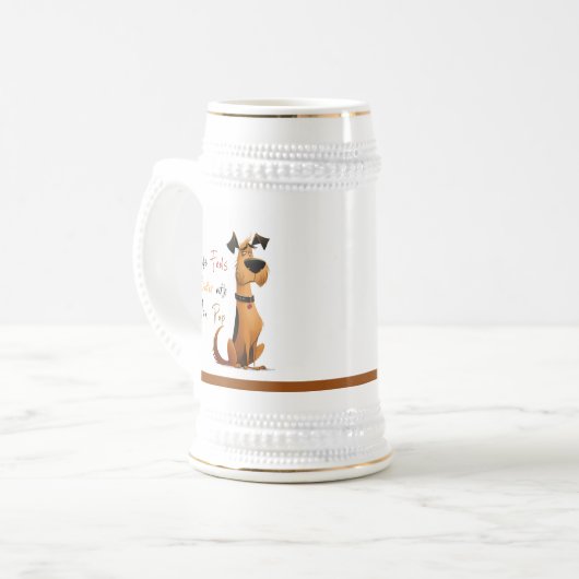 Life Feels Better With you Pup – Cute Dog Mug (Devant gauche)