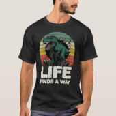 Life Finds a Way T-Rex Jurassic Meme T-Shirt (Voorkant)