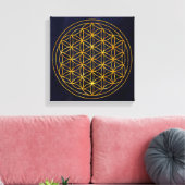 Life flower canvas afdruk (Insitu (Woonkamer))