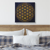 Life flower canvas afdruk (Insitu (Slaapkamer))