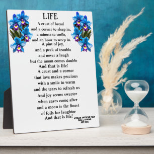 LIFE gedicht Fotoplaat