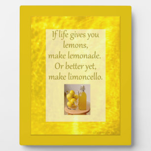 Life Gives Lemons...Make Limoncello Foto Plaque Fotoplaat