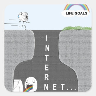 Life Goals vs. Internet. Stickers amusants