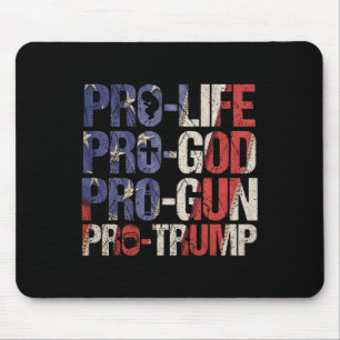 Life God Pistool Trump USA Herverkiezing Donald Tr Muismat