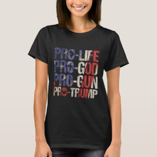 Life God Pistool Trump USA Herverkiezing Donald Tr T-shirt