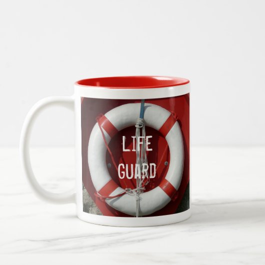 LIfe Guard-Mok Tweekleurige Koffiemok (Links)