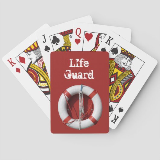 LIfe Guard-speelkaarten Pokerkaarten (Achterkant)