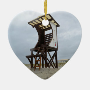 Life Guard Stand Wright tsville Beach NC Keramisch Ornament