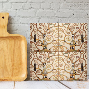 Life Gustav Klimt Fine Art Tegeltje