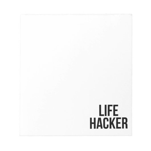 Life Hacker Notitieblok (Voorkant)