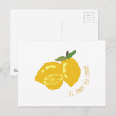 Life Hands Lemons Briefkaart (Voorkant / Achterkant)