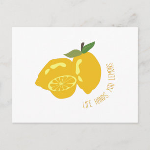 Life Hands Lemons Briefkaart