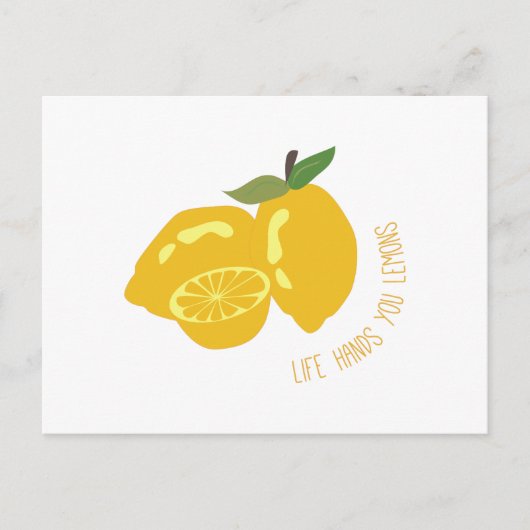 Life Hands Lemons Briefkaart (Voorkant)