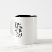 Life Happen Café Help Mug (Devant gauche)