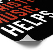 Life Happens Christmas Music Helps Christmas Teach Poster (Hoek)
