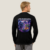 Life happens  Tri-Blend shirt (Achterkant)