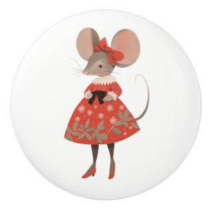 Life in Mice Town Serie # 2 Keramische trek Knop