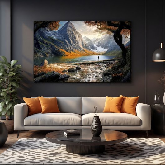 Life in the Valley of Giants Canvas Afdruk