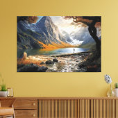 Life in the Valley of Giants Canvas Afdruk (Insitu (Woonkamer))