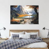 Life in the Valley of Giants Canvas Afdruk (Insitu (Slaapkamer))