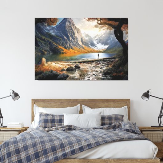 Life in the Valley of Giants Canvas Afdruk (Insitu (Slaapkamer))