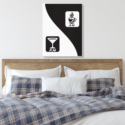 life in two moods canvas afdruk (Insitu (Slaapkamer))