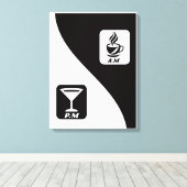 life in two moods canvas afdruk (Insitu (Houten vloer))