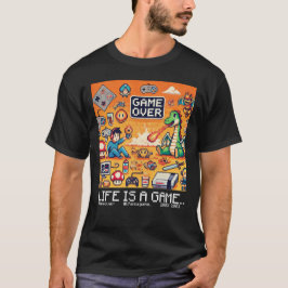Life is a Game: Game Over (spelcomputer voor gamer T-shirt