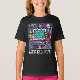 Life Is A Game Over (kinder kind voor meisjes) T-shirt