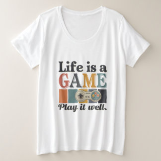 🎮 "Life is a Game, Play it Well" Retro Gaming T-S